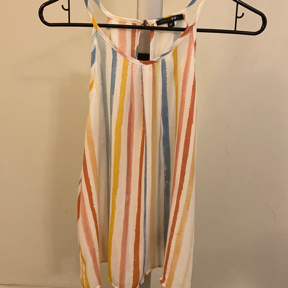 Cute tank. I love wearing this with jeans!